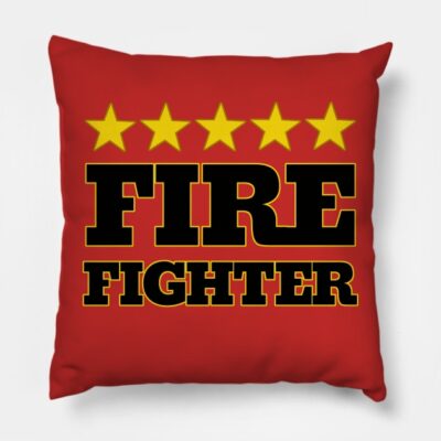 Five Star Fire Fighter Throw Pillow Official Firefighter Merch