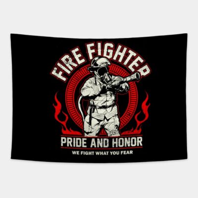 Fire Fighter Tapestry Official Firefighter Merch