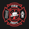 Distressed Firefighter Logo Pin Official Firefighter Merch