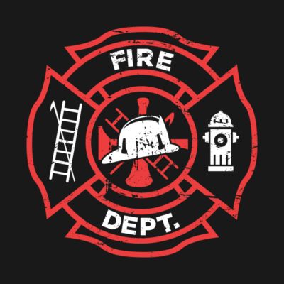 Distressed Firefighter Logo Pin Official Firefighter Merch