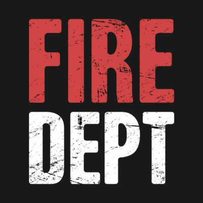 Distressed Fire Dept Throw Pillow Official Firefighter Merch