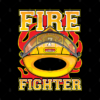 Fire Fighter Yellow Helmet Throw Pillow Official Firefighter Merch