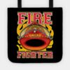 Fire Fighter Red Helmet Tote Official Firefighter Merch