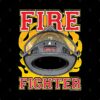 Fire Fighter Black Helmet Throw Pillow Official Firefighter Merch