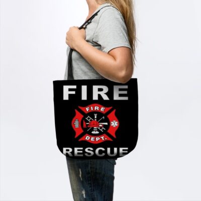 Fire Rescue Fire Fighter Fireman Tote Official Firefighter Merch