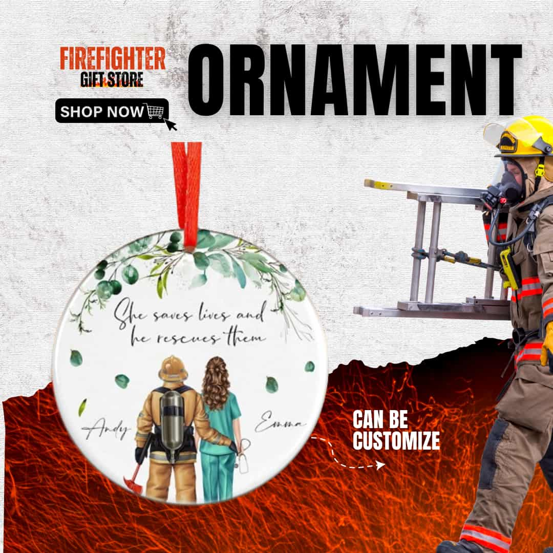 Personalized Firefighter Ornaments