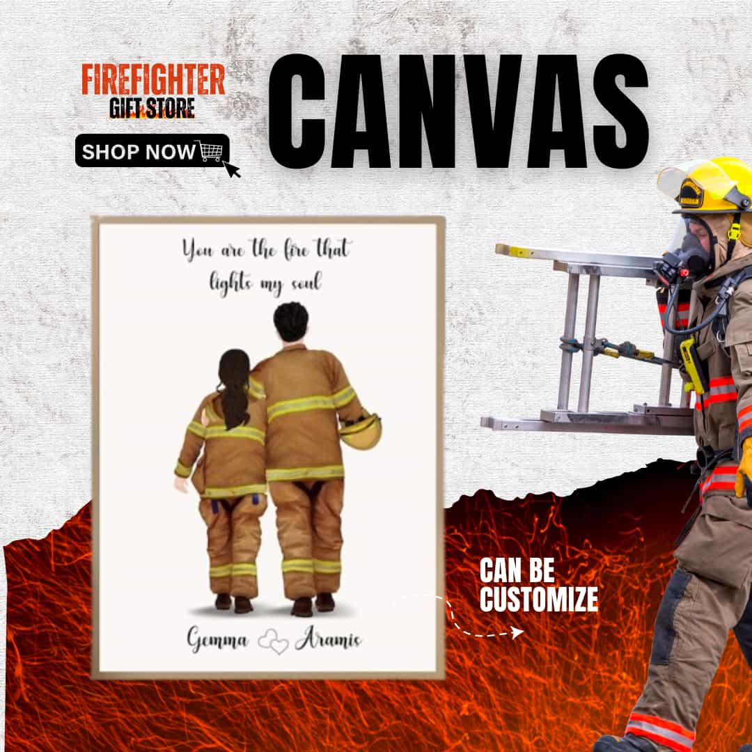 Personalized Firefighter Wall Art