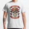 Firefighter Skull Vintage T-Shirt Official Firefighter Merch