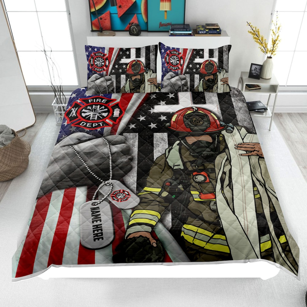 Personalized Firefighter Musst Try Bedding Set