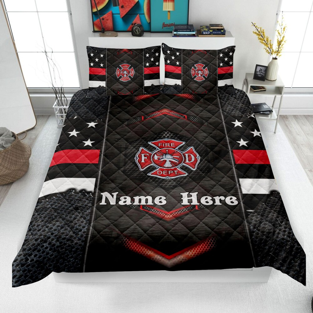 Personalized Firefighter Hot Design Bedding Set